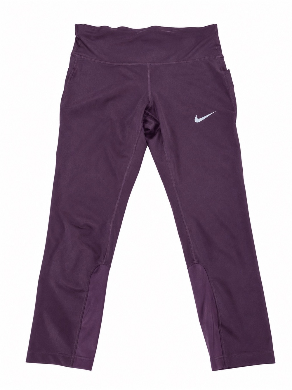Nike Women's plum cropped dri-fit Performance Leggings - Picture 2 of 3